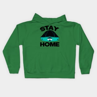 Stay Home social distancing funny  Tortoise Kids Hoodie